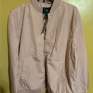 H&M Light Pink Bomber Jacket men medium